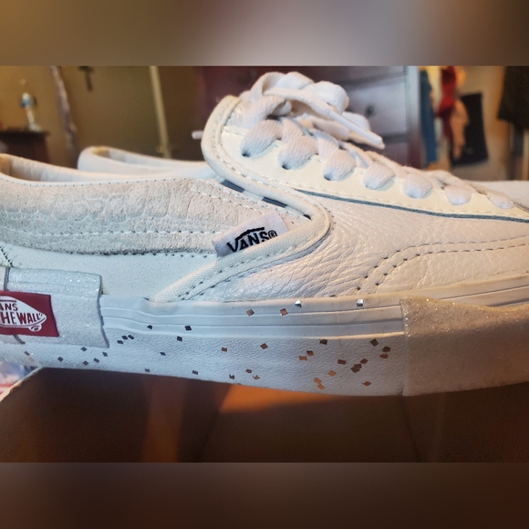 Van glitter marshmallow shoes with 9 pair no show scans socks - Picture 9 of 12